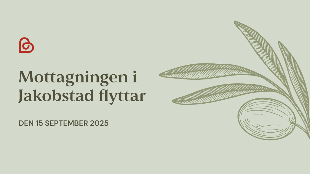 Mottagningen i Jakobstad flyttar den 15 september 2025
