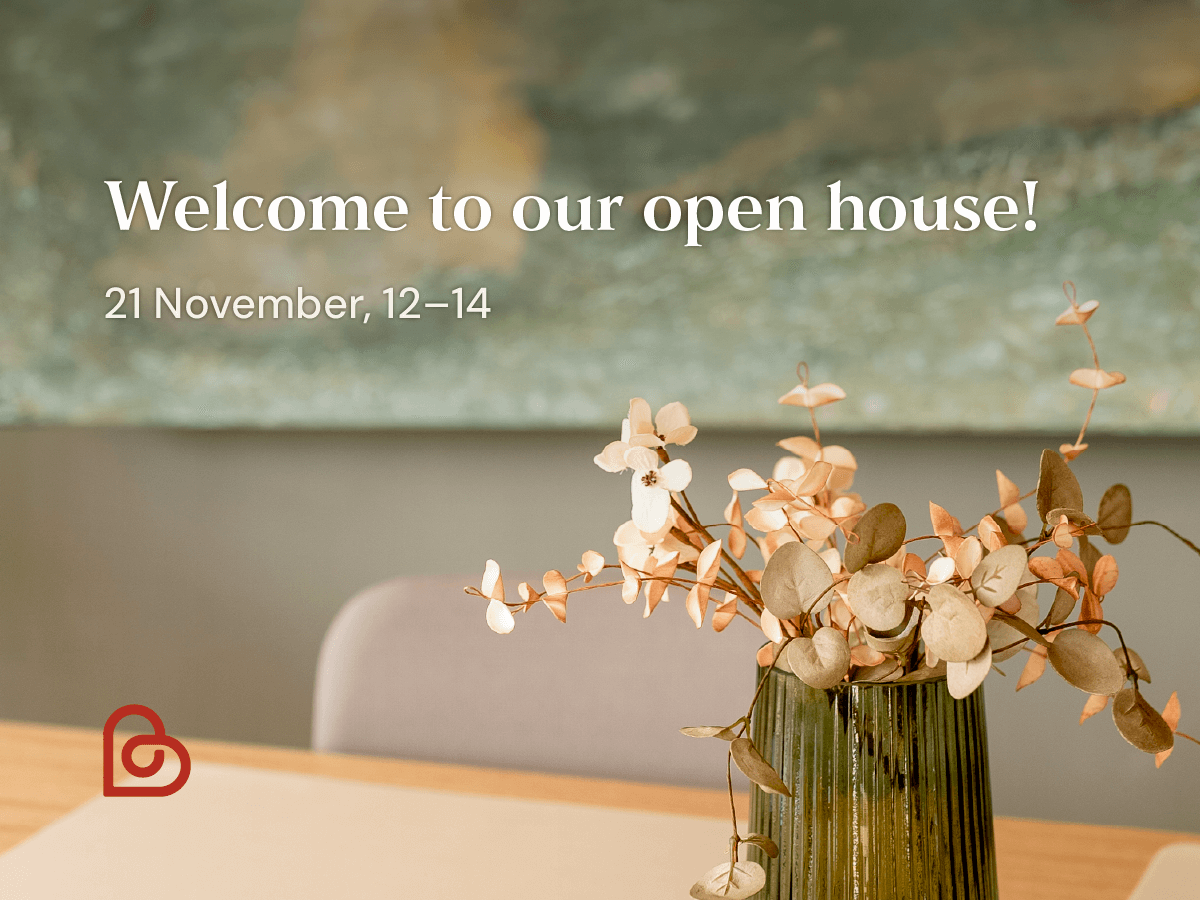 Open house 21 November, 2025, 12–14