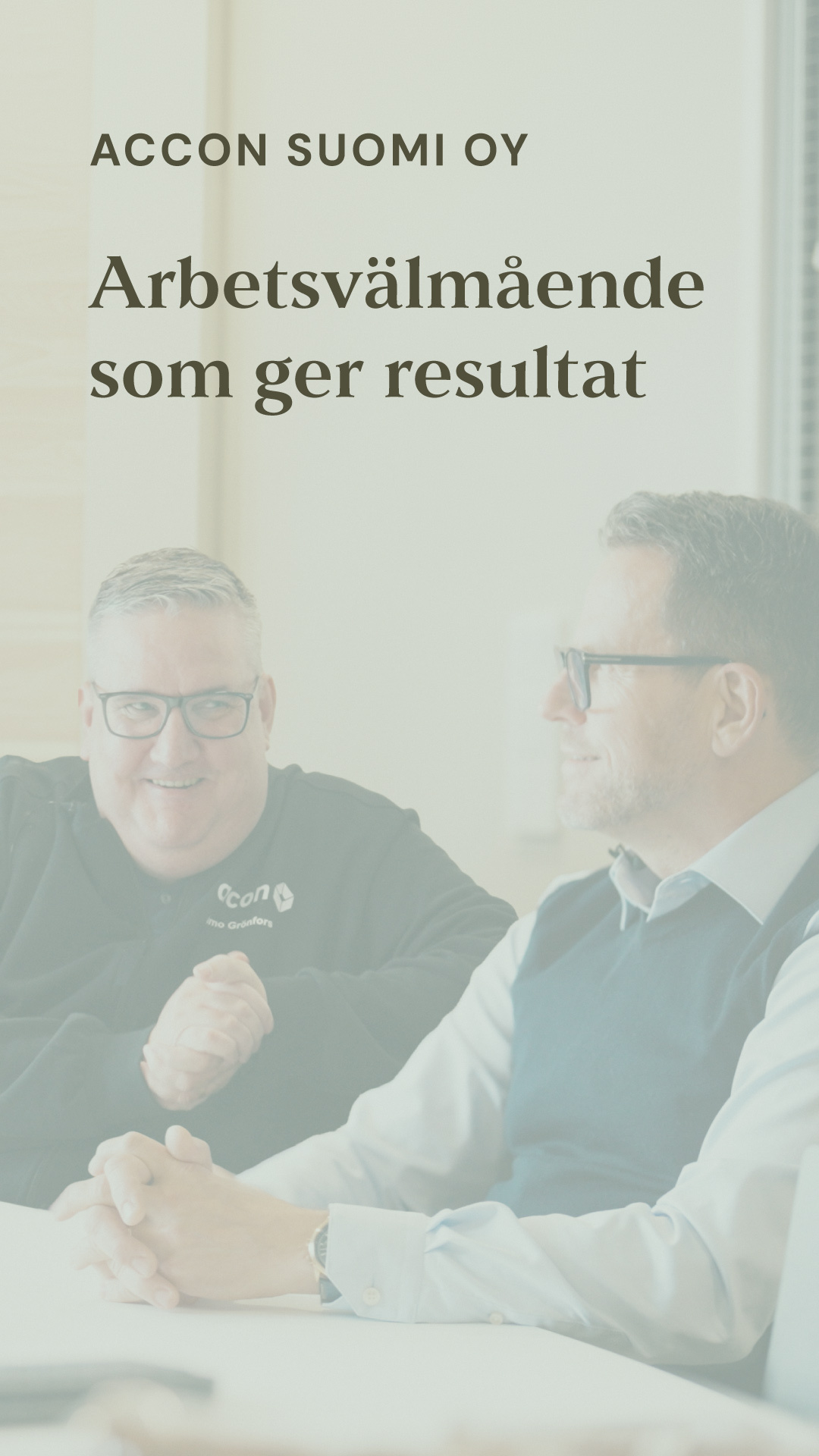 Arbetsvälmående som ger resultat